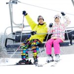スキー場のカップル